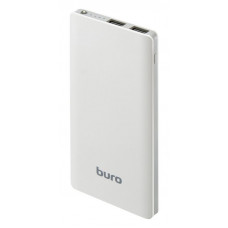 Мобильный аккумулятор Buro RCL-8000-WG Li-Pol 8000mAh 2.1A белый/серый 2xUSB