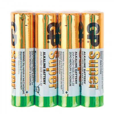 Батарейка AAA GP Super 24ARS LR03 alkaline  спайка 4 шт.