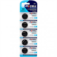 Батарейка CR2016 PKCELL CR2016-5B 1шт.