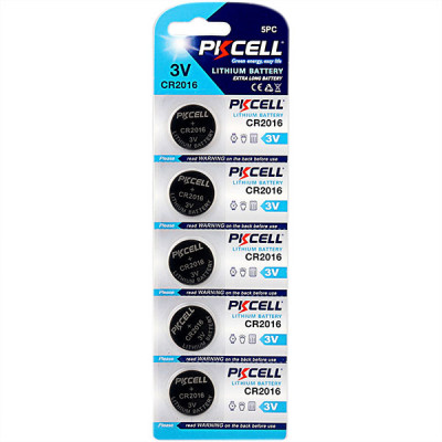 Батарейка CR2016 PKCELL CR2016-5B 1шт.