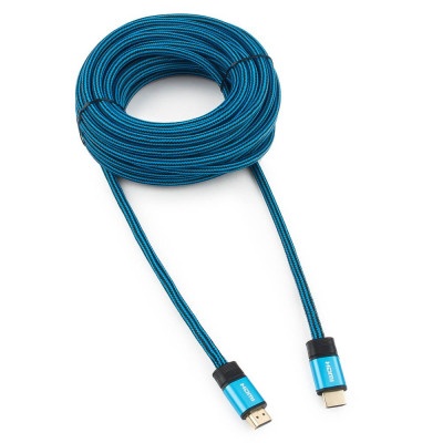 Кабель HDMI ==> HDMI 1.4 (19M/19M) 10м Cablexpert <CC-G-HDMI01-10M> синий