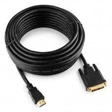 Кабель HDMI ==> DVI (19M/19M) 10м <Gembird/Cablexpert> CC-HDMI-DVI-10MC