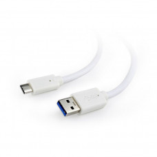 Кабель USB 3.0 A-->C,  1м Cablexpert <CCP-USB3-AMCM-1M-W> USB3.0 AM/USB3.1 Type-C белый