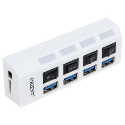 Концентратор USB 3.0 4 порта Orient BC-307