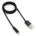 Кабель USB 2.0 A(m) --> Lightning  1м Cablexpert <CC-ApUSB2bk1m> черный (ОПЛЕТКА)