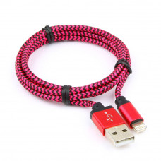 Кабель USB 2.0 A(m) --> Lightning  1м Cablexpert <CC-ApUSB2pe1m> фиолетовый (ОПЛЕТКА)