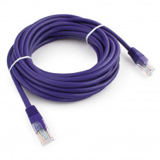 Патч-корд UTP   5m Cablexpert <PP12-5M/V> фиолетовый кат.5E
