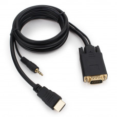 Конвертер HDMI(m) --> VGA(m)  2м Cablexpert <A-HDMI-VGA-03-6>