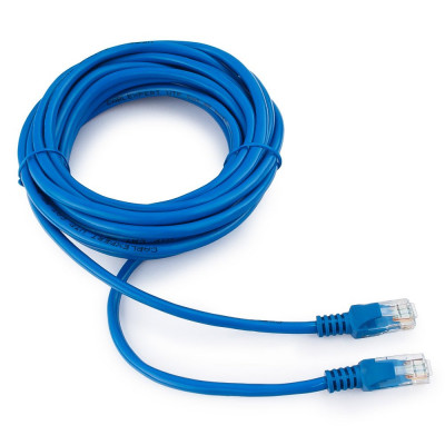 Патч-корд UTP   5m Cablexpert <PP12-5M/B> синий кат.5E
