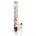 Сетевой фильтр Гарнизон EHW-6-USB 1.8м (5 розеток + 2 USB 2A) белый