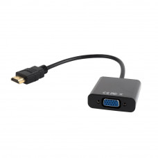 Конвертер HDMI(m) --> VGA(f) Cablexpert <A-HDMI-VGA-03> пров. 15 см, Jack3.5 аудиовыход