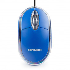 Мышь Гарнизон GM-100B, USB, синий