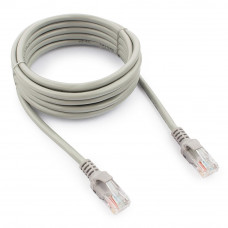 Патч-корд UTP   3m Cablexpert <PP12-3M> <серый> кат.5E