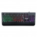 Клавиатура Гарнизон GK-350L, Rainbow,USB,черн, подставка для запястий, антифант. кл, 12 доп. функций