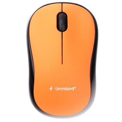 Мышь Gembird MUSW-275, беспр., опт., 2.4ГГц, оранжевый, 3 кнопки,1000DPI