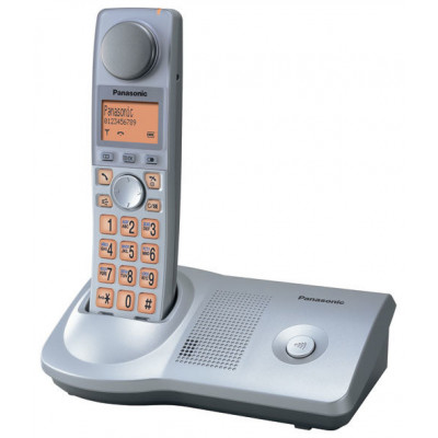 Телефон Panasonic KX-TG7175RUS (для людей с дефектами слуха, серебристый металлик)