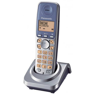 Телефон Panasonic KX-TGA721RUT (трубка к телефонам серии KX-TG72xx, темно-серый металлик)