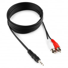 Кабель Audio MiniJack(m) - 2*RCA(m)  2.5м Cablexpert CCA-458-2.5M