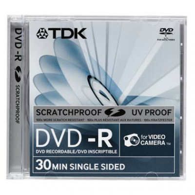 DVD-R 1.4GB, TDK, 8см, Scratchproof