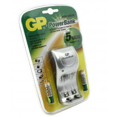 Зарядное уст-во GP <GPPB25GS100-CR2> Mini PowerBank Quick (NiMh, AA/AAA) +AAAx2шт. аккум.