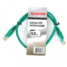Патч-корд UTP   0.5m Telecom <зеленый> кат.5E