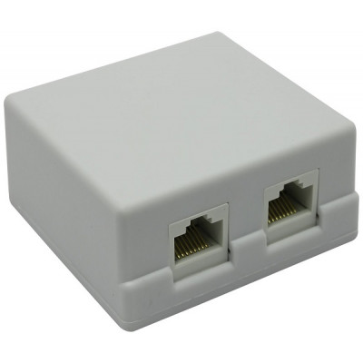 Розетка  RJ-45 кат.5E, <5bites> <LY-SB06-A> двойная