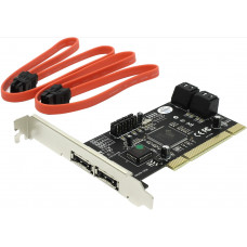 Контроллер STLab A-224 PCI, SATA, 2port-ext / 4port-int, RAID