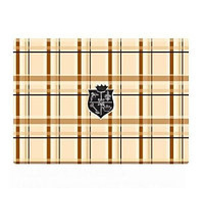 Наклейка для ноутбука G-Cube <A4-GSP-19B> 13-17", коричневая, рисунок "Mad For Plaid"