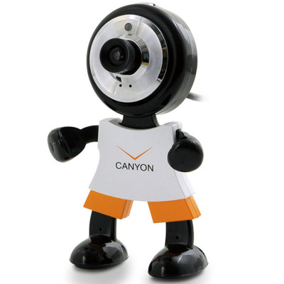 Камера CANYON CNR-WCAM113 (1.3Mpixel, 1/4" CMOS, USB 2.0), Black/Orange/White