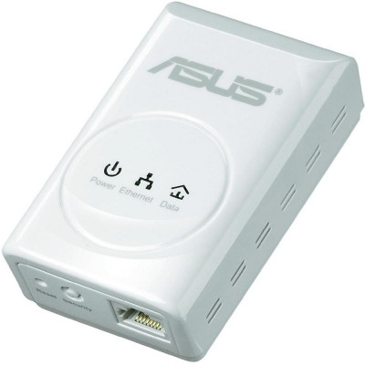 Адаптер Asus <PL-X31M> HomePlug AV, до 200 Мбит/с, встроенный БП