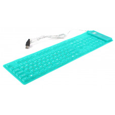 Клавиатура AgeStar AS-HSK810FA (GREEN) combo USB+ PS/2, гибкая, 109 клавиш