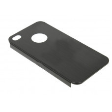 Чехол TUCOOL стальной для iPhone 4/4s (с отверстием для логотипа) чёрный