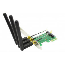 Адаптер PCI-E x1 --> miniPCI-E с 1-ой антенной для подкл мод WIFI <37795>