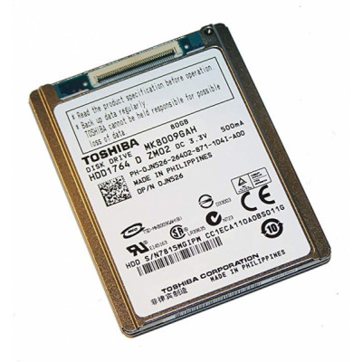 HDD   40 Gb, Toshiba MK4008GAH IDE 1.8" 2Mb <4200rpm> notebook Low Insertion (LIF) Connector