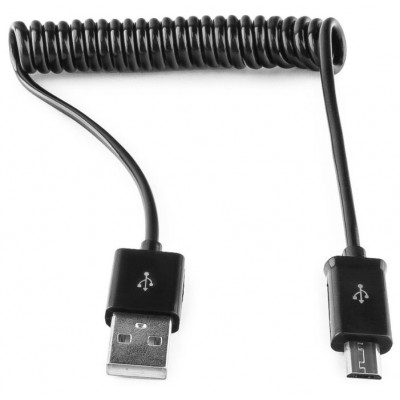 Кабель USB 2.0 A-->microB 5P  1м <Gembird/Cablexpert> <CC-mUSB2C-AMBM-1M> спиральный