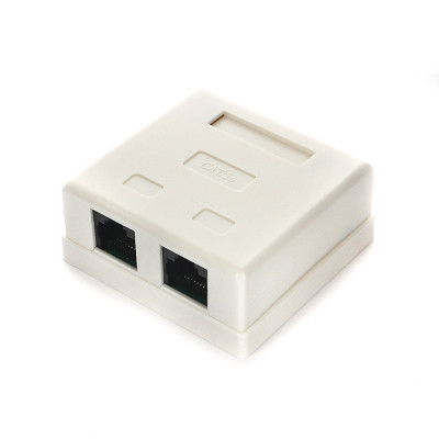 Розетка  RJ-45 кат.5E, <NA214> внешняя 2порт.