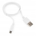Кабель USB 2.0 A-->microB 5P  1м Cablexpert <CC-mUSB2-AMBM-1MW> белый