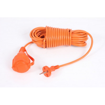 Удлинитель в бухте PowerCube <PC-E1-B-20> 6А/1,3 кВт, 1 розетка, 20м, оранжевый