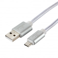 Кабель USB 2.0 A-->microB 5P  1м Cablexpert <CC-U-mUSB01S-1M> серия Ultra, серебристый, блистер