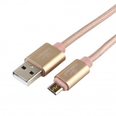 Кабель USB 2.0 A-->microB 5P  1м Cablexpert <CC-U-mUSB02Gd-1M> серия Ultra, золотой, блистер