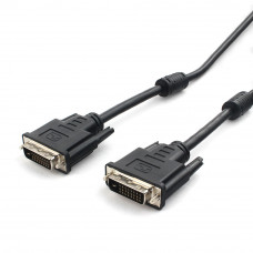 Кабель DVI-I double link (29M/29M) 10м Cablexpert <CC-DVI2L-BK-10M>  экран, феррит.кольца