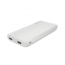 Мобильный аккумулятор Гарнизон GPB-115W, 10000мА/ч, USB1: 1A, USB2: 2.1A, белый