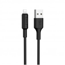 Кабель USB 2.0 A(m) --> Lightning  1м hoco X25, черный