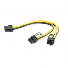 Удлинитель кабеля питания PCI-Express 8pin --> 2*6+2pin +12в 30см Cablexpert <CC-PSU-85>
