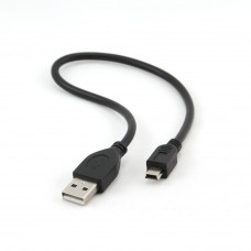 Кабель USB 2.0 A-->miniB 5P  0.3м Cablexpert <CCP-USB2-AM5P-1> проф.
