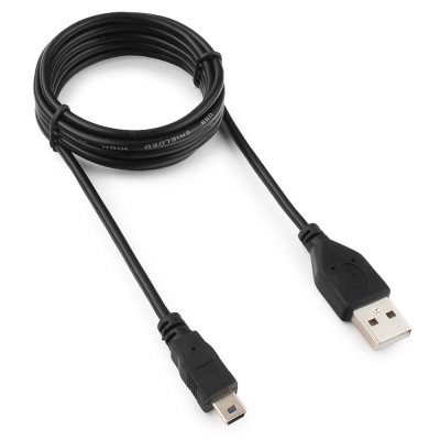 Кабель USB 2.0 A-->miniB 5P 1.8м Гарнизон GCC-USB2-AM5P-1.8M