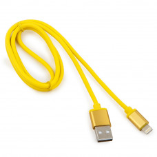 Кабель USB 2.0 A(m) --> Lightning  1м Cablexpert <CC-S-APUSB01Y-1M> серия Silver, желтый