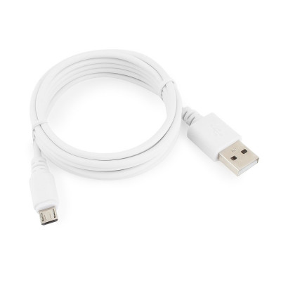 Кабель USB 2.0 A-->microB 5P 1.8м Cablexpert <CC-mUSB2-AMBM-6W> белый