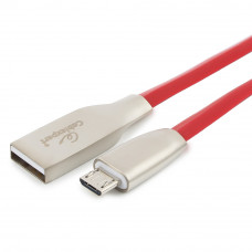 Кабель USB 2.0 A-->microB 5P 3м Cablexpert <CC-G-mUSB01R-3M> серия Gold, красный