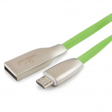 Кабель USB 2.0 A-->microB 5P 1м Cablexpert <CC-G-mUSB01Gn-1M> серия Gold, зеленый